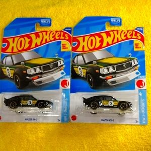 2022 Hot Wheels MAZDA RX-3 Green #143 HW J-Imports JDM 5/10 Diecast Car lot of 2